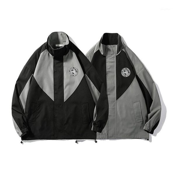 men's jackets korean high street patchwork windbreaker 2021 arrival all-match harajuku hip hop male oversize streetwear windproof coats, Black;brown
men's jackets korean high street patchwork windbreaker 2021 arrival all-match harajuku hip hop male oversize streetwear windproof coats, Black;brown