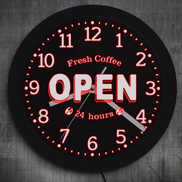 wall clocks fresh coffee open 24 hours led neon sign decorative watch shop business lighting multi colors cafe bar clock
wall clocks fresh coffee open 24 hours led neon sign decorative watch shop business lighting multi colors cafe bar clock