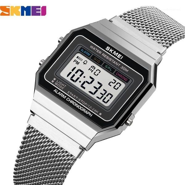 brand led men digital watches clock skmei luxury satch women bracelet stylish male electronic wristwatches relogio homme, Slivery;brown
brand led men digital watches clock skmei luxury satch women bracelet stylish male electronic wristwatches relogio homme, Slivery;brown