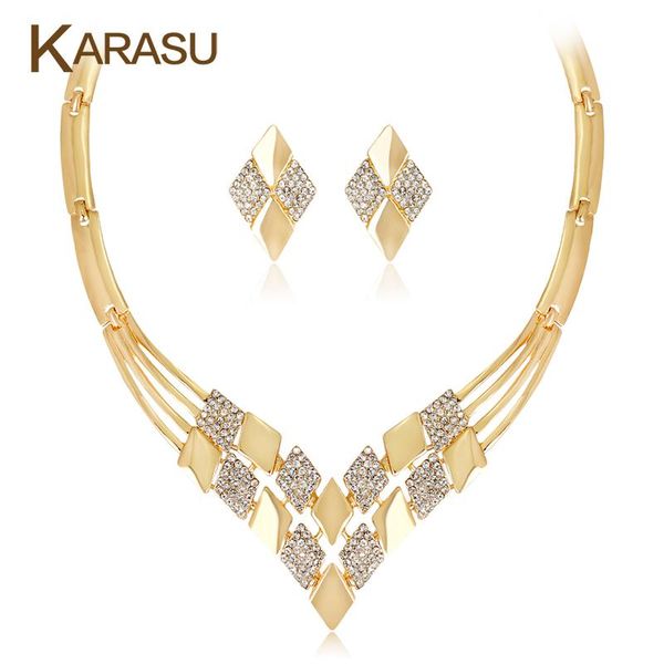 earrings & necklace gold-color geometry rhombus shiny rhinestones women girls fashion jewelry set wedding party accessories, Silver
earrings & necklace gold-color geometry rhombus shiny rhinestones women girls fashion jewelry set wedding party accessories, Silver