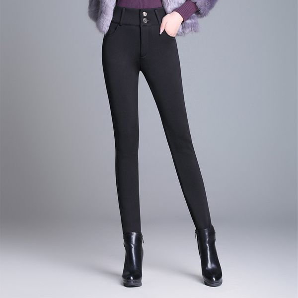 winter velvet thick warm pants for women skinny stretch fleece pencil with high waist black blue wine trousers female, Black;white
winter velvet thick warm pants for women skinny stretch fleece pencil with high waist black blue wine trousers female, Black;white