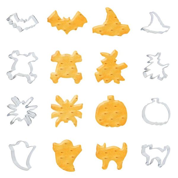 baking moulds halloween ghost pumpkin cookie stainless steel mold kitchenware decoration pastry modeling tool
baking moulds halloween ghost pumpkin cookie stainless steel mold kitchenware decoration pastry modeling tool