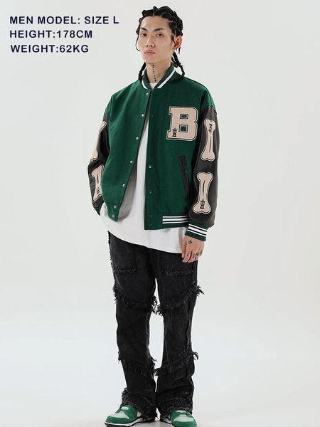 men's jackets patchwork color block mens harajuku streetwear bomber jacket men baseball coats unisex, Black;brown
men's jackets patchwork color block mens harajuku streetwear bomber jacket men baseball coats unisex, Black;brown