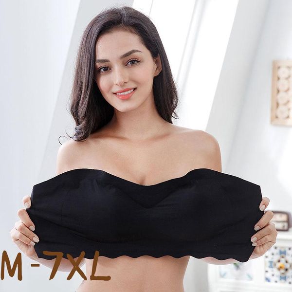 bras strapless-bra one-piece large size push-up big chest thin bra wrapped invisible patch underwear wireless solid 6xl, Red;black
bras strapless-bra one-piece large size push-up big chest thin bra wrapped invisible patch underwear wireless solid 6xl, Red;black