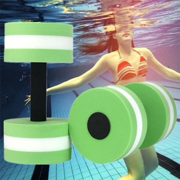 pair of water dumbbells eva foam sports fitness