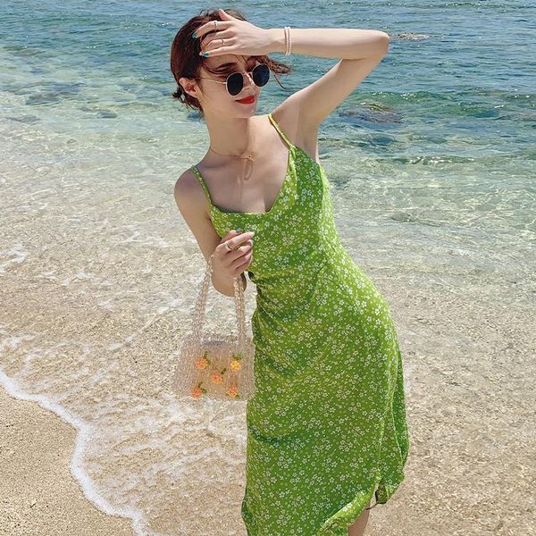 casual dresses fashion summer suspender dress women sleeveless elegant holiday backless beach floral print split green midi vestidos, Black;gray
casual dresses fashion summer suspender dress women sleeveless elegant holiday backless beach floral print split green midi vestidos, Black;gray