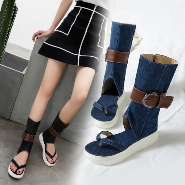 fashion women platform sandals summer wedges shoes woman high-denim belt buckle gladiator flip-flops sandalias mujer, Black
fashion women platform sandals summer wedges shoes woman high-denim belt buckle gladiator flip-flops sandalias mujer, Black