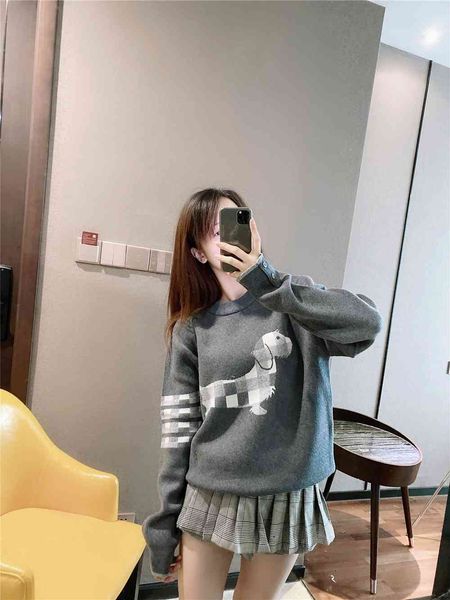 women's sweaters juicesnow cartoon woman striped mesh jumper sweater with dog pattern long sleeves around the neck of pullover girl 26m, White;black
women's sweaters juicesnow cartoon woman striped mesh jumper sweater with dog pattern long sleeves around the neck of pullover girl 26m, White;black