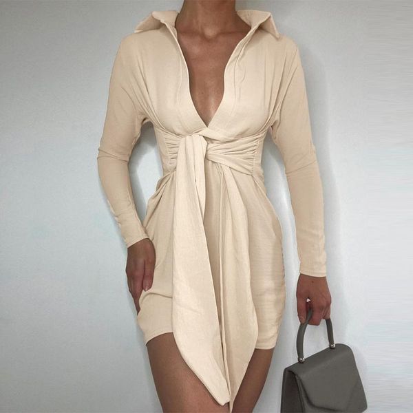 casual dresses women's dress solid color lapel v-neck long sleeve mini fall spring office lady bandage wrap hips, Black;gray
casual dresses women's dress solid color lapel v-neck long sleeve mini fall spring office lady bandage wrap hips, Black;gray