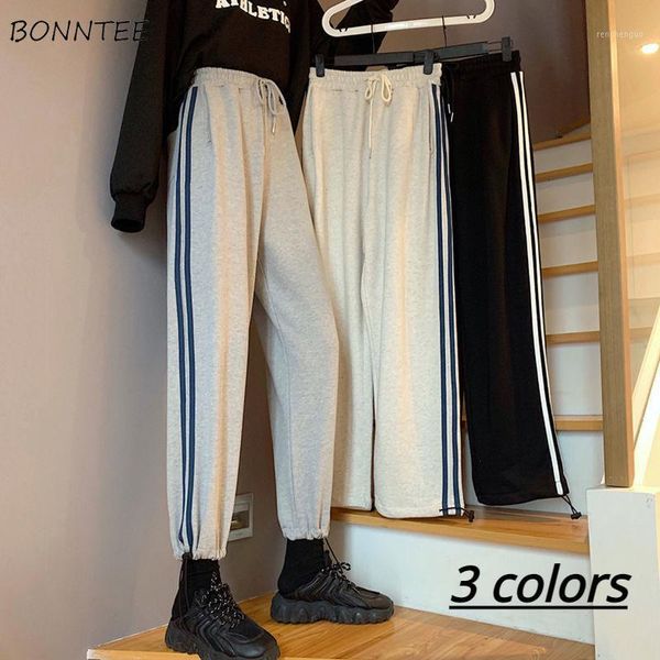 women's pants & capris harem women ankle-length trousers elastic waist loose side stripe flat all-match college joggers trendy ladies i, Black;white
women's pants & capris harem women ankle-length trousers elastic waist loose side stripe flat all-match college joggers trendy ladies i, Black;white