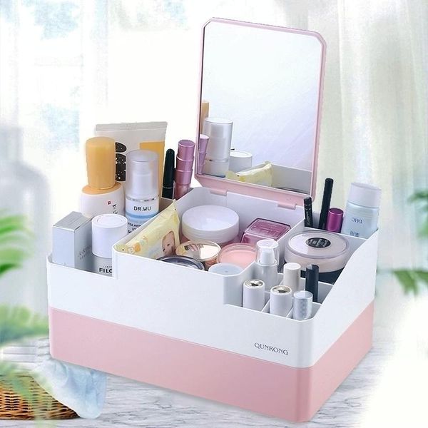 bathroom storage & organization large makeup organizer multi-layer plastic cosmetics box holder lipstick swabs desksundries
bathroom storage & organization large makeup organizer multi-layer plastic cosmetics box holder lipstick swabs desksundries