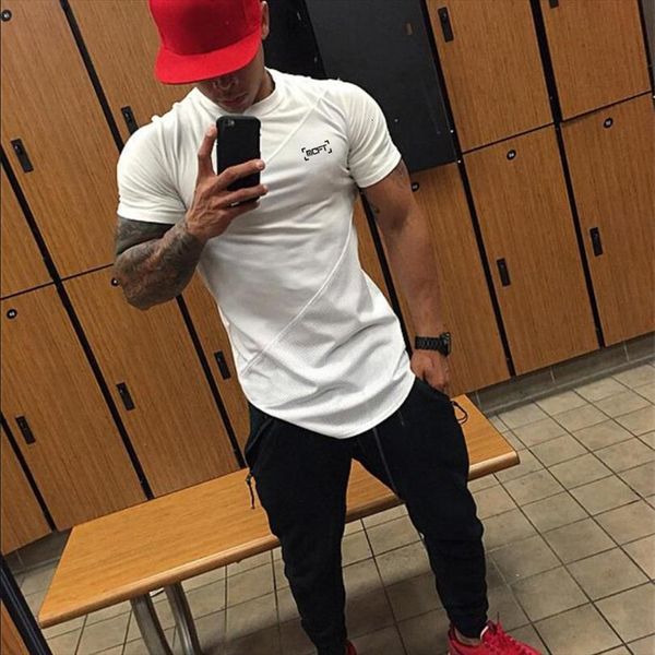 brand clothing tight cotton mesh men t shirts fitness homme gyms tee summer bodybuilding, White;black
brand clothing tight cotton mesh men t shirts fitness homme gyms tee summer bodybuilding, White;black