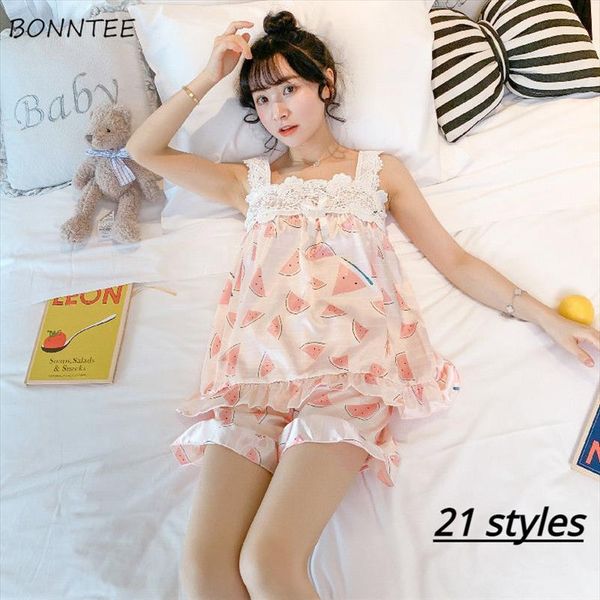 pajama sets lovely loungewear women sleepwear daily sleeveless soft cute 2 piece set ladies princess spaghetti strap trendy, Black;red
pajama sets lovely loungewear women sleepwear daily sleeveless soft cute 2 piece set ladies princess spaghetti strap trendy, Black;red