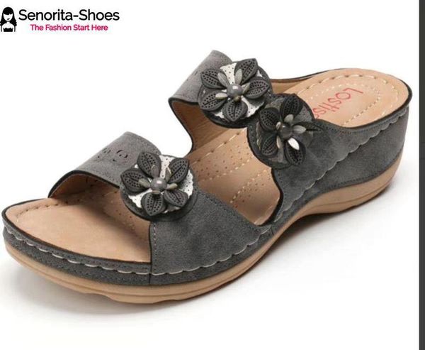 retro flower sandals women summer wedge heel light women's shoes comfortable slides zapatillas de mujer slippers, Black
retro flower sandals women summer wedge heel light women's shoes comfortable slides zapatillas de mujer slippers, Black