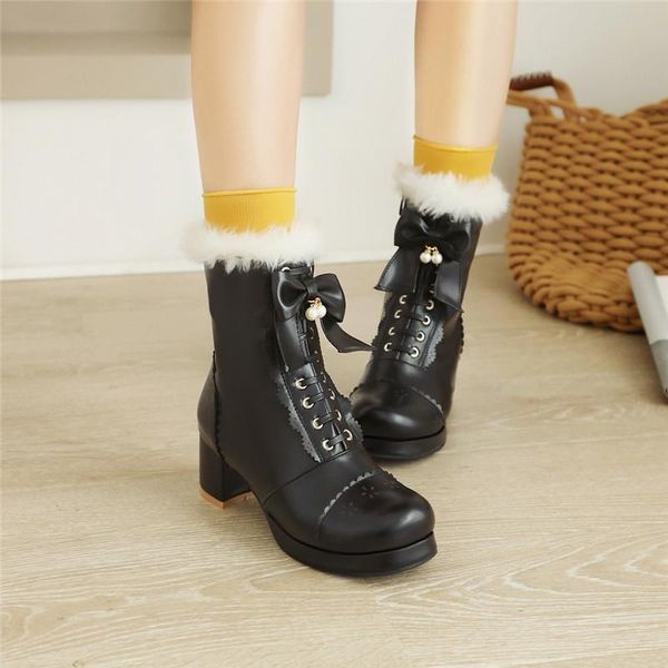 boots yqbtdl pink white black chunky high heel lolita shoes butterfly-knot faux fur tassel womens cosplay princess ankle winter
boots yqbtdl pink white black chunky high heel lolita shoes butterfly-knot faux fur tassel womens cosplay princess ankle winter