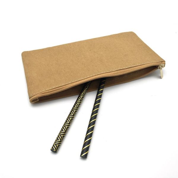 washable kraft paper pencil case yellow craft pen bag school office cork zipper bags
washable kraft paper pencil case yellow craft pen bag school office cork zipper bags
