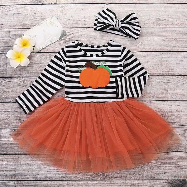 clothes bodysuit for borns toddler kids baby girls pumpkin striped embroidery halloween dress+headbands set born clothing sets, White
clothes bodysuit for borns toddler kids baby girls pumpkin striped embroidery halloween dress+headbands set born clothing sets, White