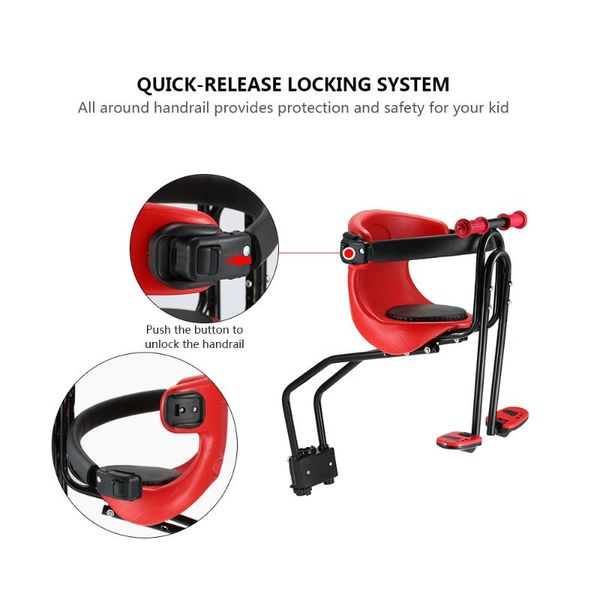 bike saddles cycling bicycle safe baby seat child safety carrier front saddle cushion with back rest foot pedals
bike saddles cycling bicycle safe baby seat child safety carrier front saddle cushion with back rest foot pedals