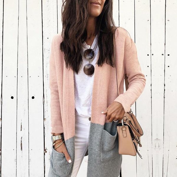 women's sweaters autumn winter patchwork cardigan women v-neck long sleeve cardigans sweater open stitch jumper outwear coat, White;black
women's sweaters autumn winter patchwork cardigan women v-neck long sleeve cardigans sweater open stitch jumper outwear coat, White;black