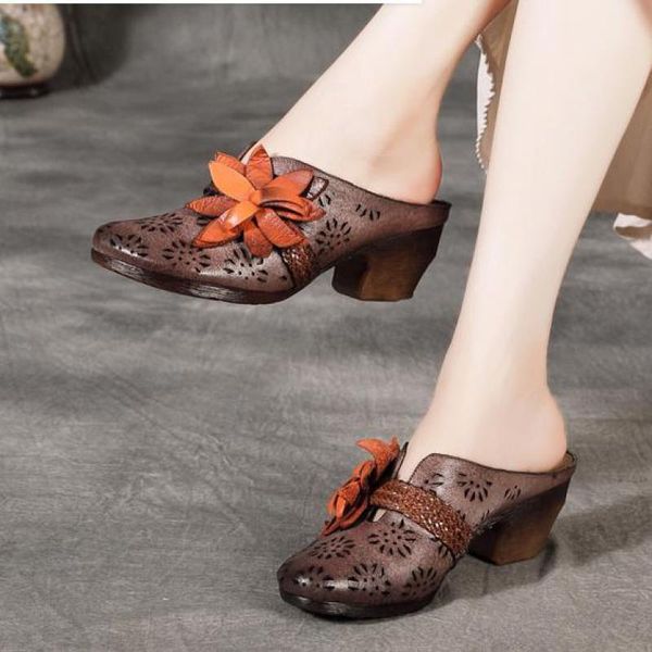 slippers yourseason 2021 summer women genuine leather flower handmade concise ladies casual retro hollow slides, Black
slippers yourseason 2021 summer women genuine leather flower handmade concise ladies casual retro hollow slides, Black