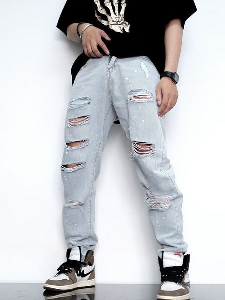 men's jeans uk0088 fashion 2021 runway luxury european design party style clothing, Blue
men's jeans uk0088 fashion 2021 runway luxury european design party style clothing, Blue