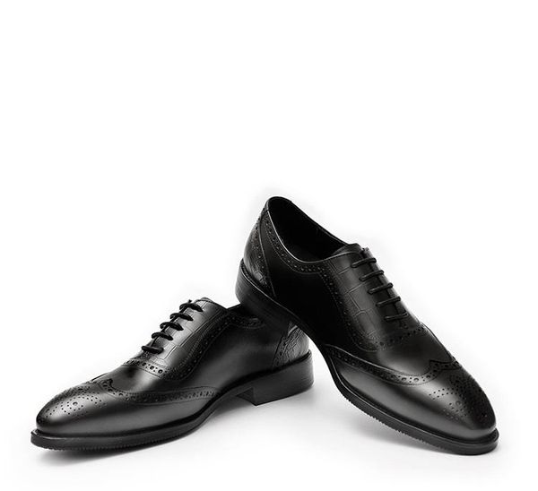 dress shoes handmade office business wedding mens leather luxury formal party pointed toe breathable oxfords men, Black
dress shoes handmade office business wedding mens leather luxury formal party pointed toe breathable oxfords men, Black