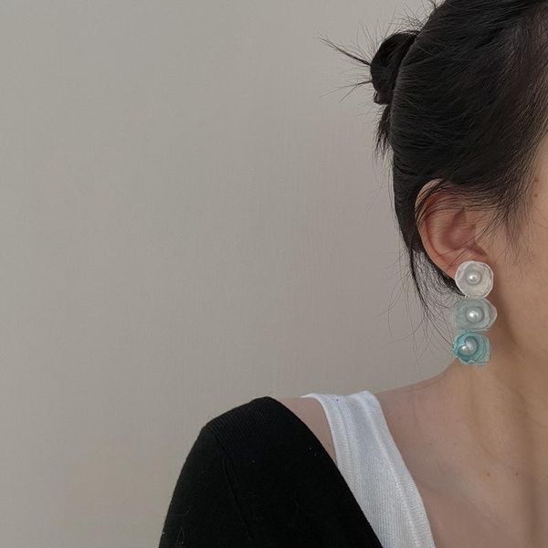 korea fashion imitation pearl white green flower shape long drop earrings for women girls chic jewelry accessories dangle & chandelier, Silver
korea fashion imitation pearl white green flower shape long drop earrings for women girls chic jewelry accessories dangle & chandelier, Silver