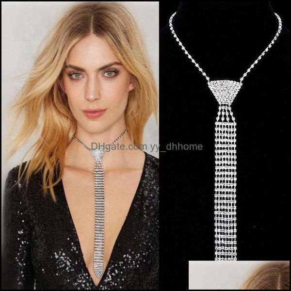 necklaces & pendants jewelryfashionable and exquisite womens necktie necklace glittering rhinestone long wedding party aessories chains drop, Silver
necklaces & pendants jewelryfashionable and exquisite womens necktie necklace glittering rhinestone long wedding party aessories chains drop, Silver