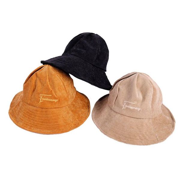 cloches 2021 brand casual solid color big shade corduroy bucket hats embroidery basin caps fishermen's, Blue;gray
cloches 2021 brand casual solid color big shade corduroy bucket hats embroidery basin caps fishermen's, Blue;gray