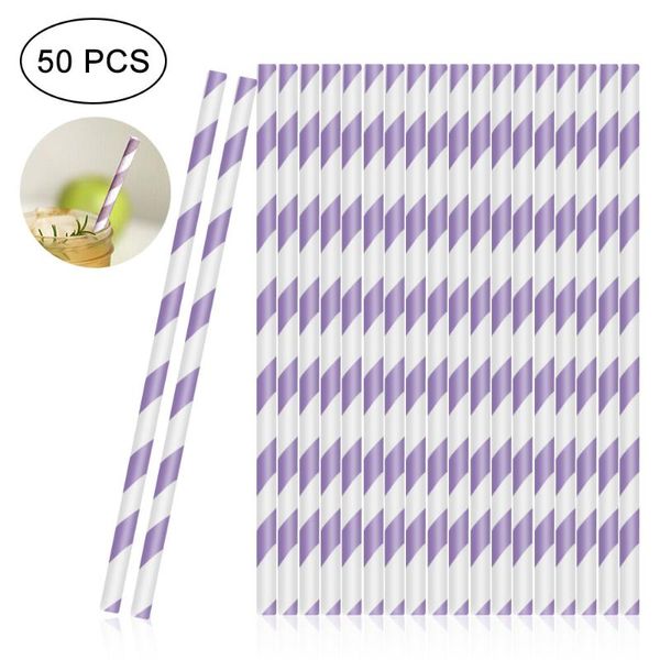 drinking straws 50pcs biodegradable striped paper for kids birthday party wedding colored straw disposable tableware
drinking straws 50pcs biodegradable striped paper for kids birthday party wedding colored straw disposable tableware