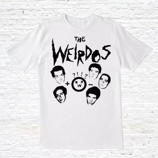 the weirdos t-shirt, White;black