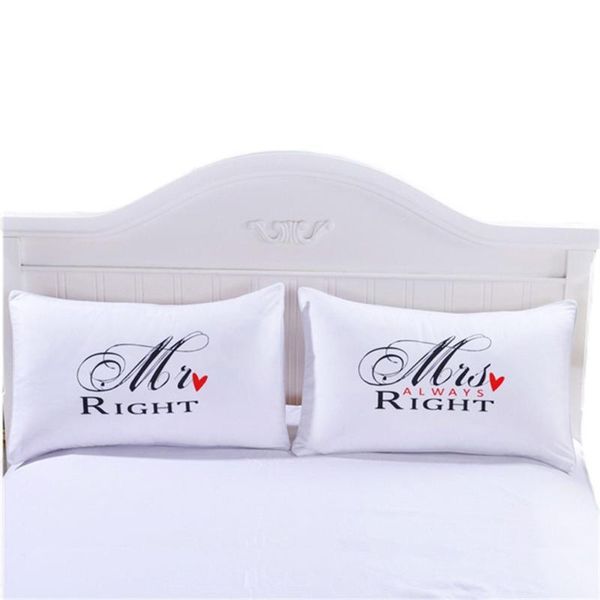pillow case mr mrs couple king queen his her always right pillowcase cover wedding valentine's gift40
pillow case mr mrs couple king queen his her always right pillowcase cover wedding valentine's gift40
