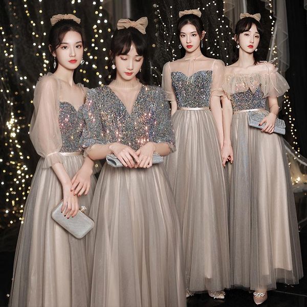 ethnic clothing bridesmaid sparkly exquisite sequins formal party dresses 2021 women elegant long tulle a-line prom wedding, Red
ethnic clothing bridesmaid sparkly exquisite sequins formal party dresses 2021 women elegant long tulle a-line prom wedding, Red