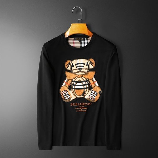 fashion t shirts 2021 spring men's round neck mercerized cotton long sleeve sweater exquisite embroidery, White;black
fashion t shirts 2021 spring men's round neck mercerized cotton long sleeve sweater exquisite embroidery, White;black