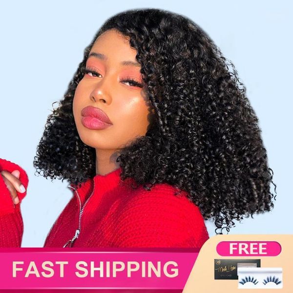kinky curly bob 4x4 lace closure human hair wigs reshine 180% short for women pre-plucked wig1, Black;brown
kinky curly bob 4x4 lace closure human hair wigs reshine 180% short for women pre-plucked wig1, Black;brown