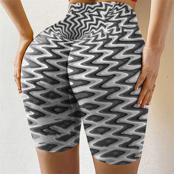women's shorts multicolor striped tight gym leggings workout fitness women sport short summer high waist legging, White;black
women's shorts multicolor striped tight gym leggings workout fitness women sport short summer high waist legging, White;black