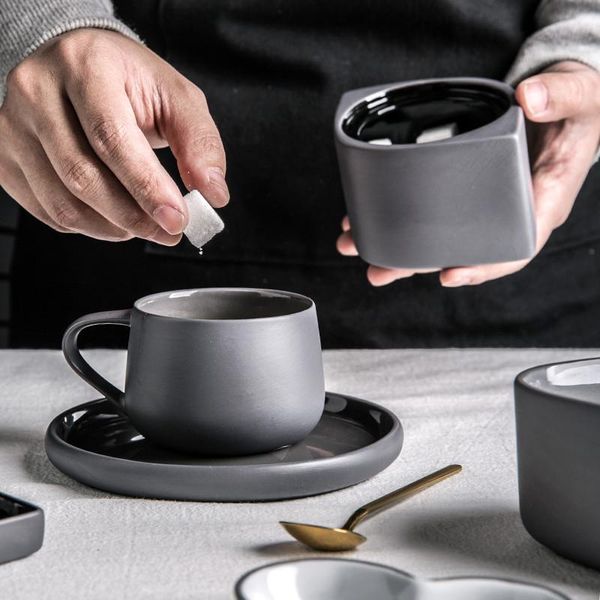 cups & saucers european ceramic minimalist matte grey coffee mug with saucer creative porcelain light luxury afternoon tea cup office drinkw
cups & saucers european ceramic minimalist matte grey coffee mug with saucer creative porcelain light luxury afternoon tea cup office drinkw