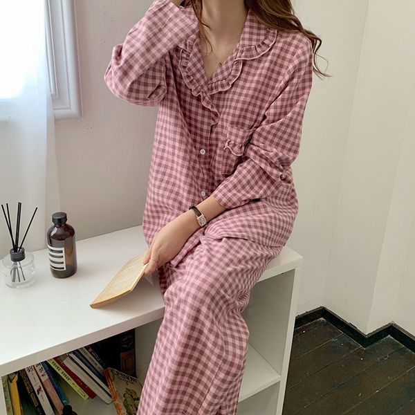 women's sleepwear women cotton pajamas set long-sleeved trousers casual autumn home clothing two piece suit sleeping 02vi, Black;red
women's sleepwear women cotton pajamas set long-sleeved trousers casual autumn home clothing two piece suit sleeping 02vi, Black;red
