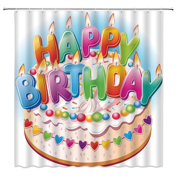 sztnsm cake shower curtain colorful kid birthday theme cartoon birthday cake holiday scene, 70x70 inch polyester fabric bathroom
sztnsm cake shower curtain colorful kid birthday theme cartoon birthday cake holiday scene, 70x70 inch polyester fabric bathroom
