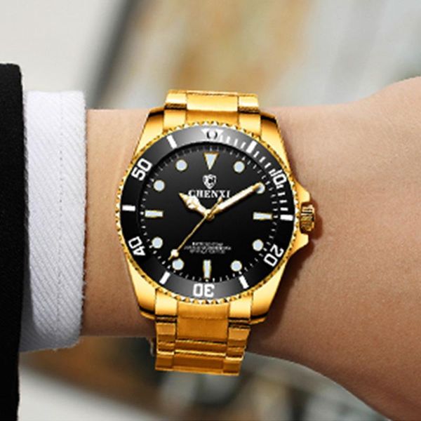 wristwatches golden black watch men chenxi male quartz for man sports waterproof steel clock montre homme, Slivery;brown
wristwatches golden black watch men chenxi male quartz for man sports waterproof steel clock montre homme, Slivery;brown
