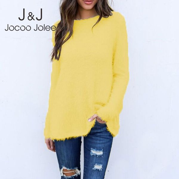 jocoo jolee women autumn winter fashion plush pullover casual long sleeve o neck loose sweater elegant warm 210518, White
jocoo jolee women autumn winter fashion plush pullover casual long sleeve o neck loose sweater elegant warm 210518, White