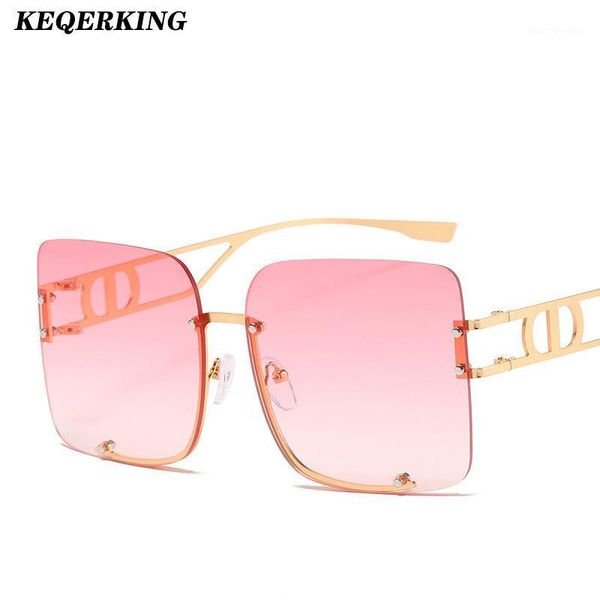 sunglasses fashion frameless oversized 2021 designer women metal big shades brown gradient sun glasses uv400 oculos, White;black
sunglasses fashion frameless oversized 2021 designer women metal big shades brown gradient sun glasses uv400 oculos, White;black