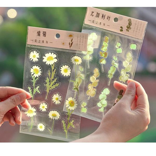 gift wrap 1pc natural daisy clover japanese words stickers transparent pet material flowers leaves plants decorative stationery
gift wrap 1pc natural daisy clover japanese words stickers transparent pet material flowers leaves plants decorative stationery