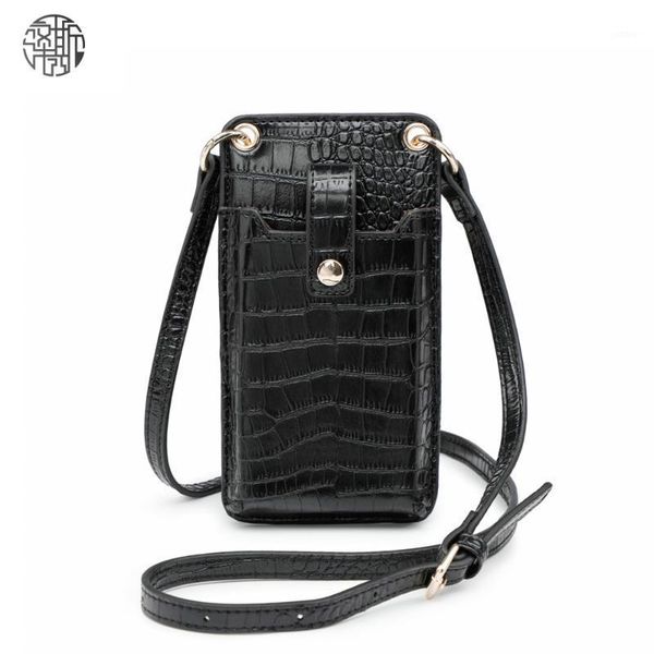 zenos mini shoulder bags for mobile phone holder crocodile pattern fashion wallet purse women wallets1, Red;black
zenos mini shoulder bags for mobile phone holder crocodile pattern fashion wallet purse women wallets1, Red;black