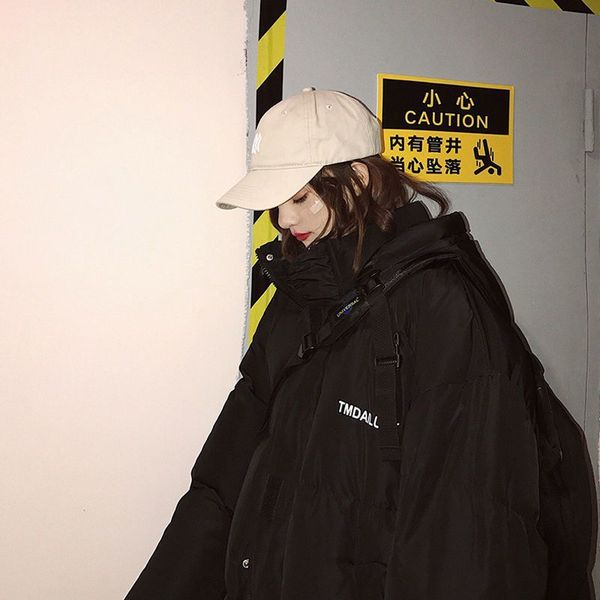 women's jackets your letter is printed with cotton padded jacket female student korean winter loose punk gothic pan neutral couple casu, Black;brown
women's jackets your letter is printed with cotton padded jacket female student korean winter loose punk gothic pan neutral couple casu, Black;brown