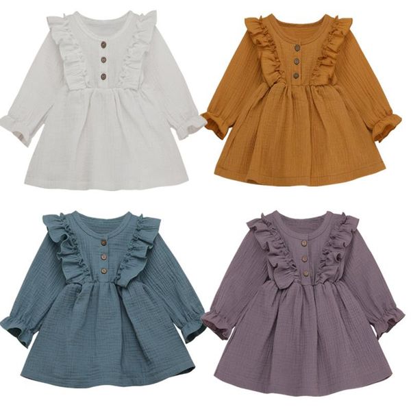 girl's dresses pudcoco dress 0-5y toddler kids baby girl autumn ruffle petal long sleeve solid cotton linen party fashion v-neck casual, Red;yellow
girl's dresses pudcoco dress 0-5y toddler kids baby girl autumn ruffle petal long sleeve solid cotton linen party fashion v-neck casual, Red;yellow