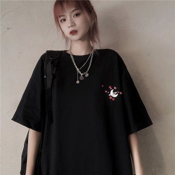 brand summer tee short-sleeved t-shirt polo round neck european and american men's loose youth shirt trend clothing, White;black
brand summer tee short-sleeved t-shirt polo round neck european and american men's loose youth shirt trend clothing, White;black