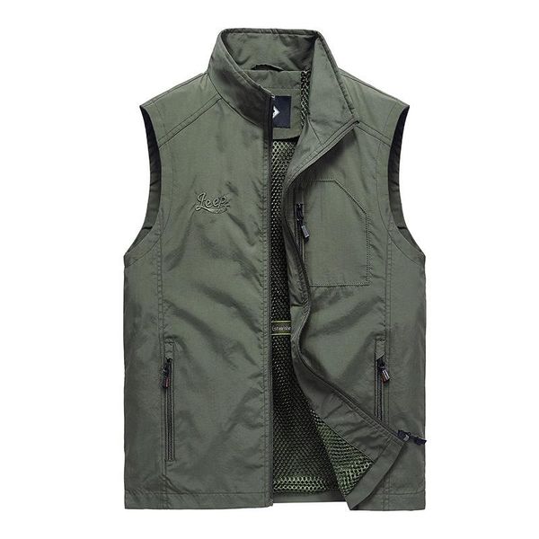 men's jackets quick dry sleeveless jacket men plus size summer thin mesh breathable vest pography waistcoat multi-pocket chaleco hombre, Black;brown
men's jackets quick dry sleeveless jacket men plus size summer thin mesh breathable vest pography waistcoat multi-pocket chaleco hombre, Black;brown