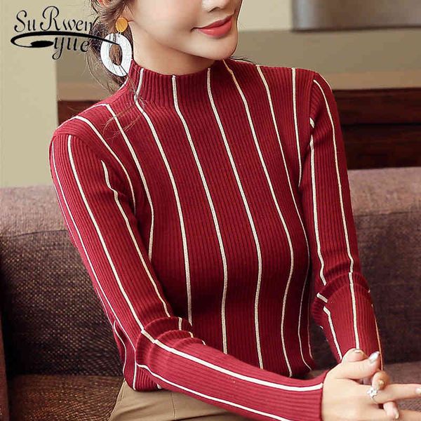 sweaters fashion women winter clothes pullovers slim striped turtleneck knitted sweater 1326 45 210508, White;black
sweaters fashion women winter clothes pullovers slim striped turtleneck knitted sweater 1326 45 210508, White;black