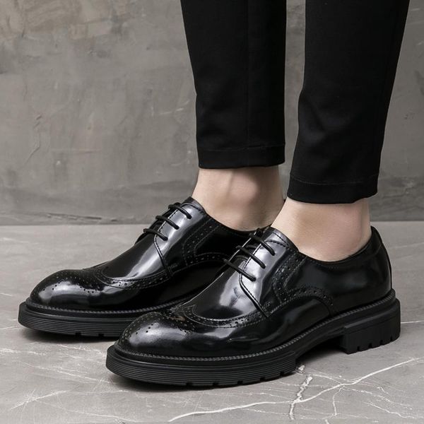 dress shoes british pointed toe derby man platform patent leather male formal oxfords men's handmade full wingtip brogues js360, Black
dress shoes british pointed toe derby man platform patent leather male formal oxfords men's handmade full wingtip brogues js360, Black